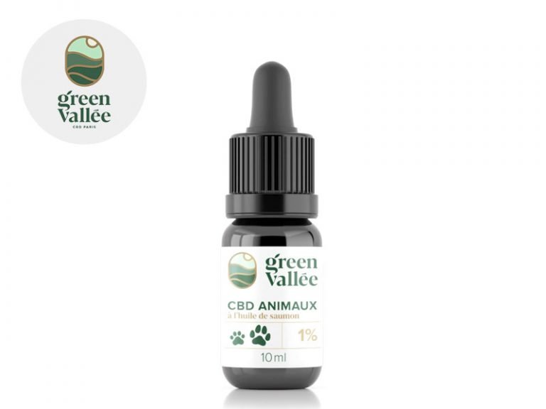 Huile CBD pour animaux Huile CBD Animal 1% Green Vallée