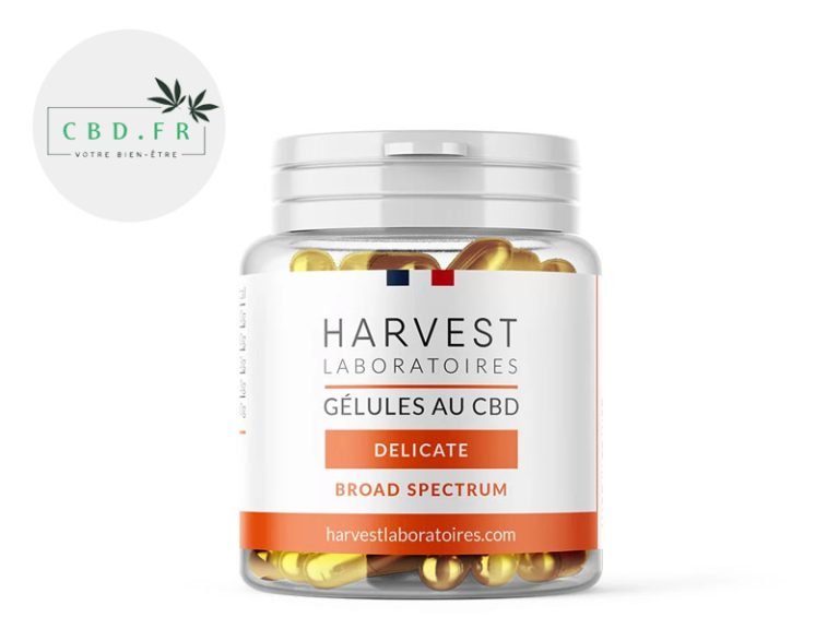 Capsules CBD Gélules CBD (750mg) Cure Délicate Harvest Laboratoires
