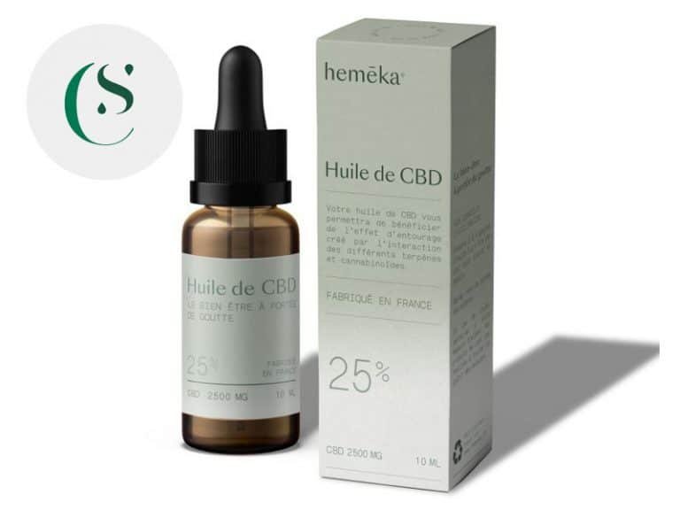 Huile CBD Huile CBD 25% bio Hemēka