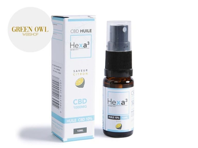 Huile CBD Huile MCT CBD 10% bio (Citron) Hexacube