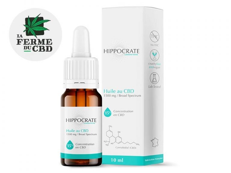 Huile CBD Huile CBD 15% Hippocrate