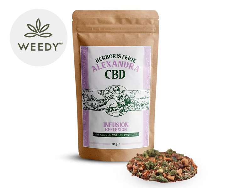 Infusion CBD Réflexion bio Herboristerie Alexandra