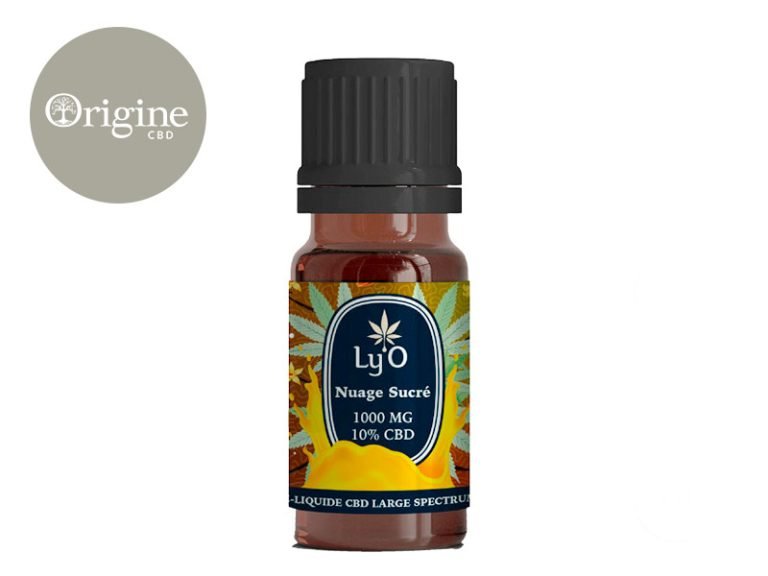 E-liquide CBD E-Liquide Nuage Sucré CBD (Sans THC) (1000mg) Ly'O