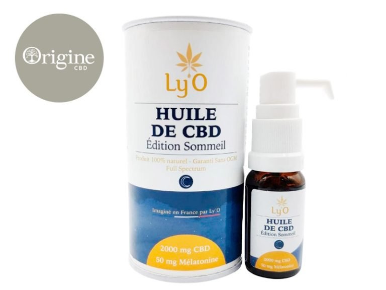 Huile CBD Huile CBD 20% Mélatonine Sommeil bio Ly'O