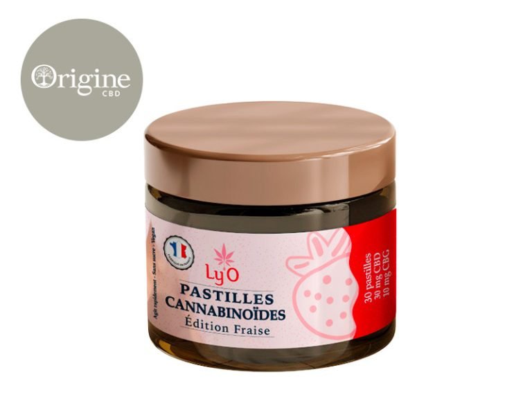 Capsules CBD Pastilles CBD CBG (1200mg) Fraise Ly'O