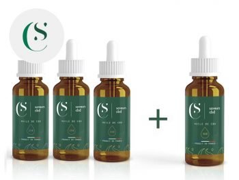 Huile CBD Pack 3+1 Huiles CBD 10% bio Saveurs Cbd