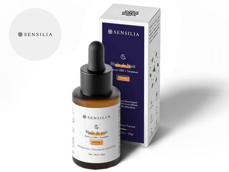 Huile CBD Huile de Nuit CBD 12% bio 30ml Sensilia