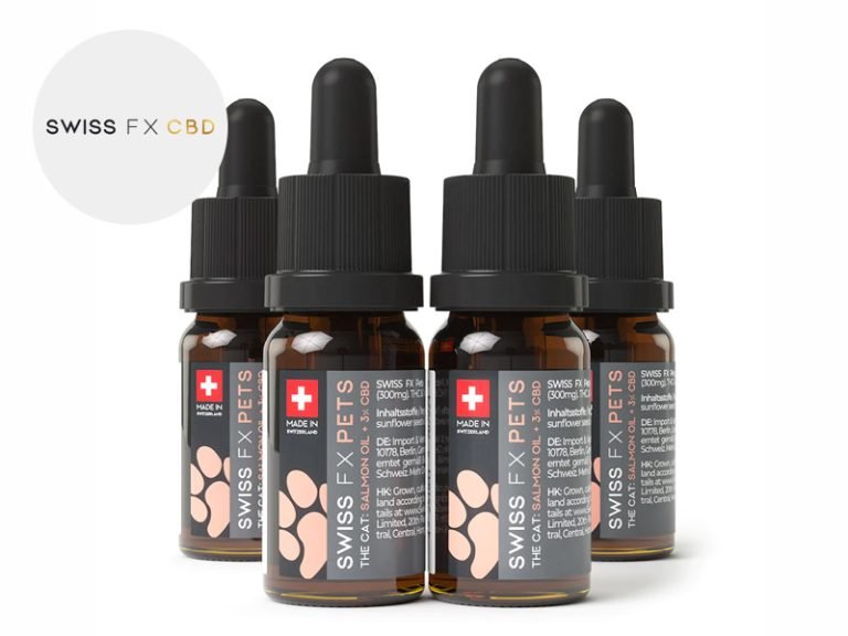 Huile CBD pour animaux Huile CBD Chat 3% SWISS FX 40ml