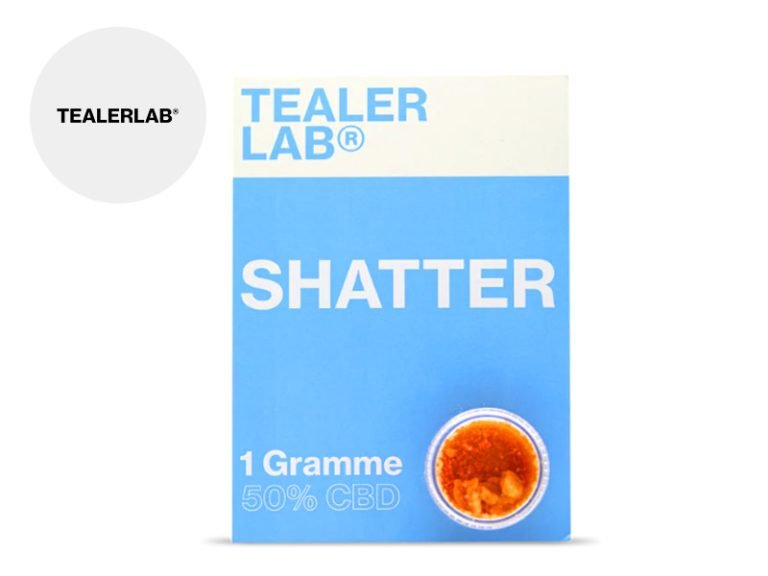 Wax CBD Shatter CBD 50% TealerLab
