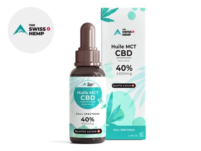 Huile CBD Huile CBD 40% MCT bio The Swiss Hemp